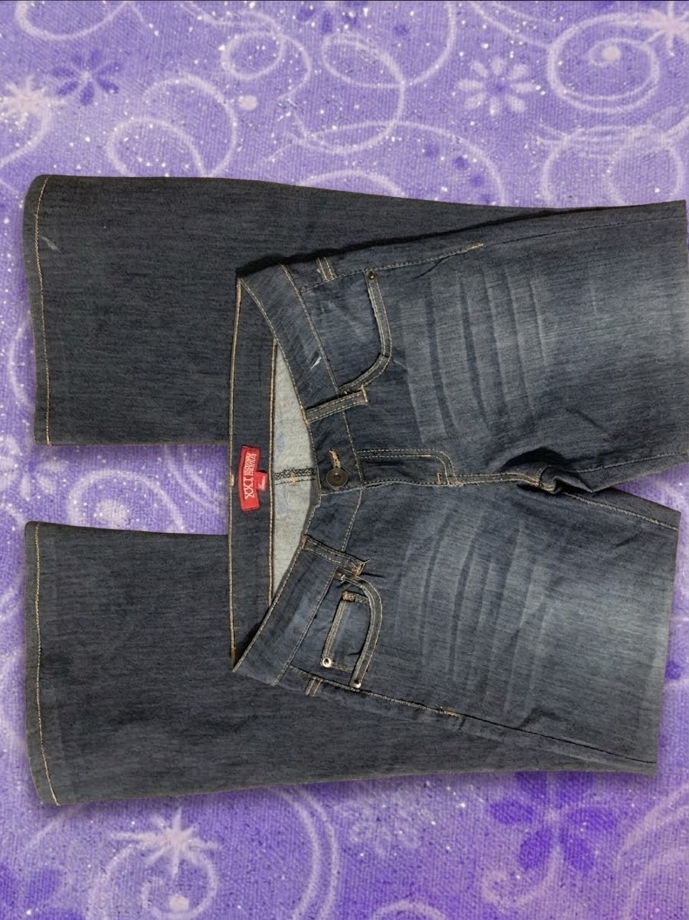 Low rise flare jeans
